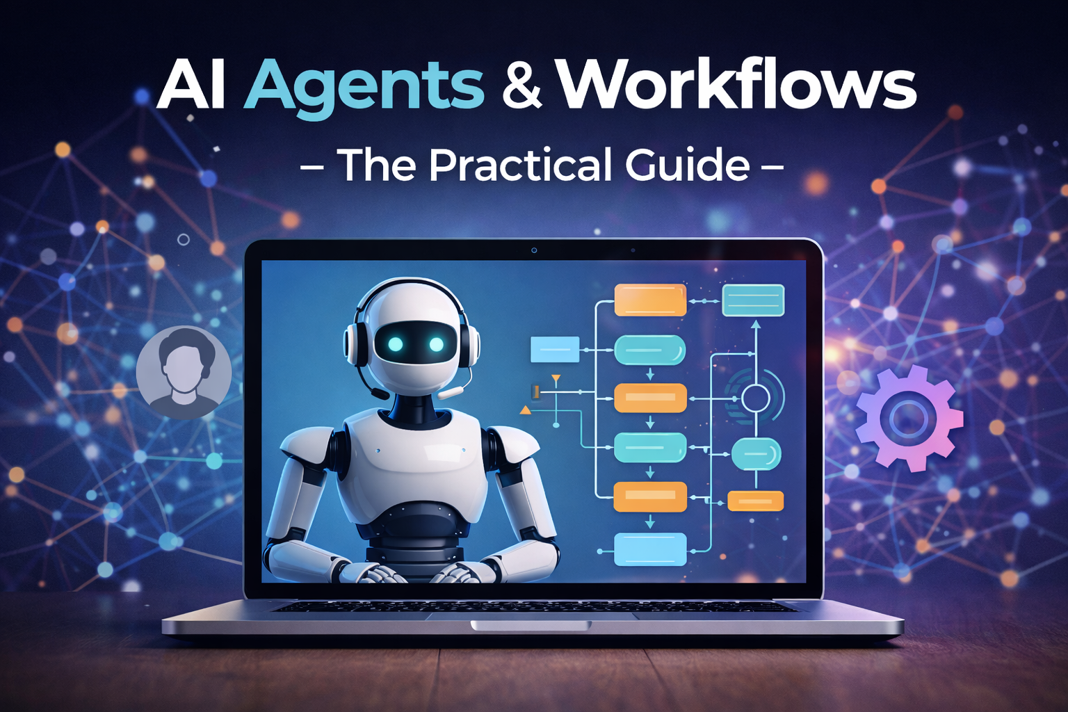 Imagem de capa do curso AI Agents & Workflows - The Practical Guide