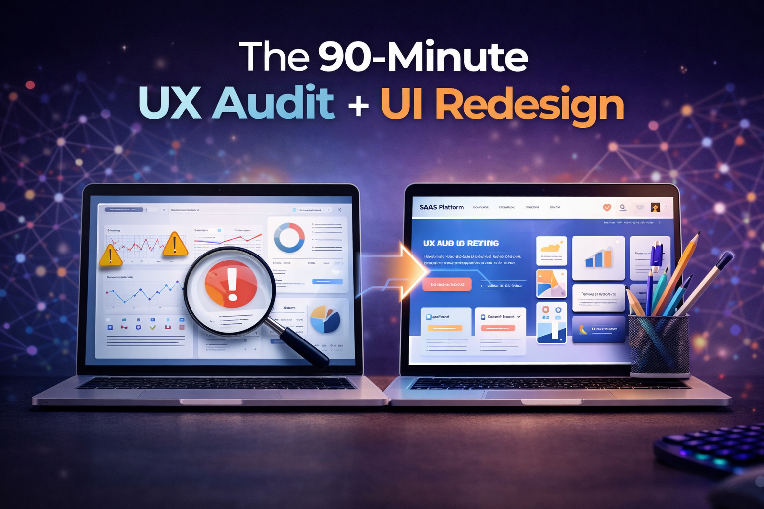 Imagem de capa do curso The 90-Minute UX Audit + UI Redesign